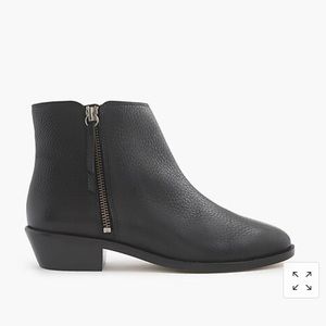 J.Crew, new Frankie tumbled leather ankle boots